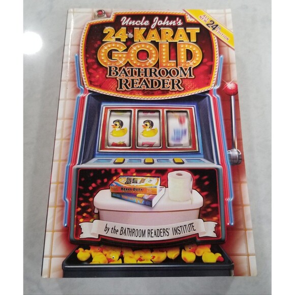 Uncle John's 24 Karat gold bathroom reader paperback book. - Picture 1 of 8